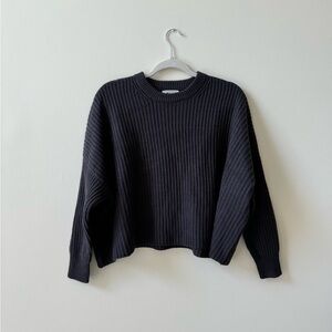 Poof Apparel | Small | Oversized Grey Sweater